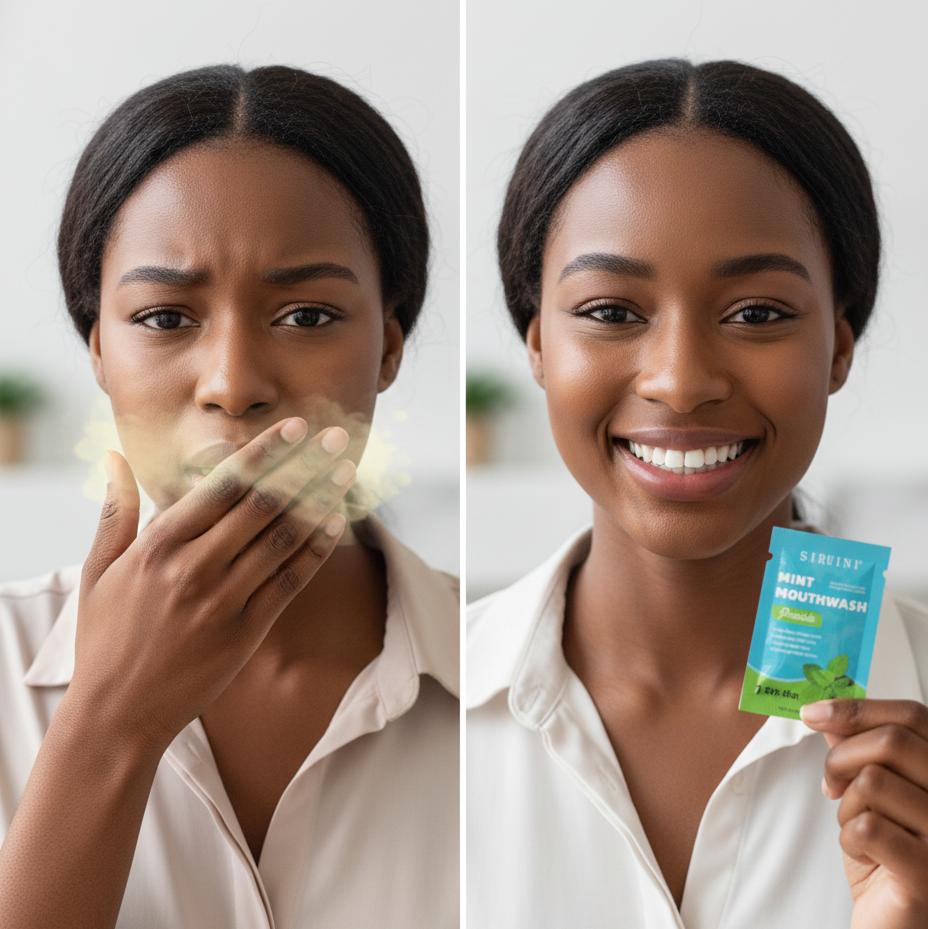 🦷 SIRUINI – Bain de Bouche Portable à la Menthe