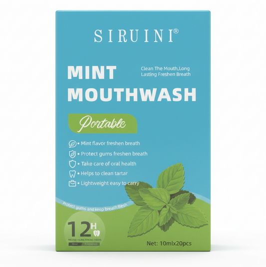 🦷 SIRUINI – Bain de Bouche Portable à la Menthe