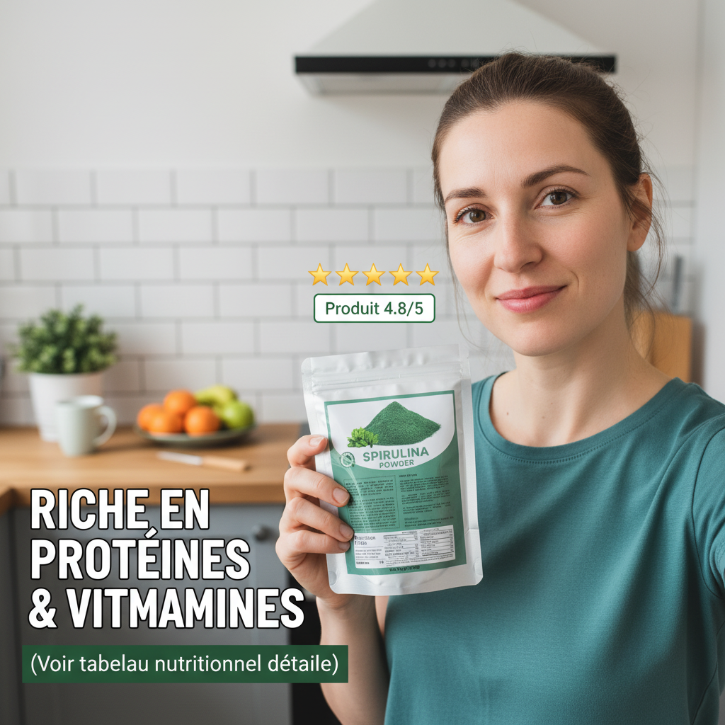 Spiruline 100% Naturelle | Énergie, Immunité & Vitalité